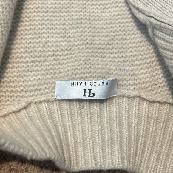 Peter Hahn cardigan - beige wool/cotton/polymide. Size 42/L super cozy!! - Picture 3 of 5